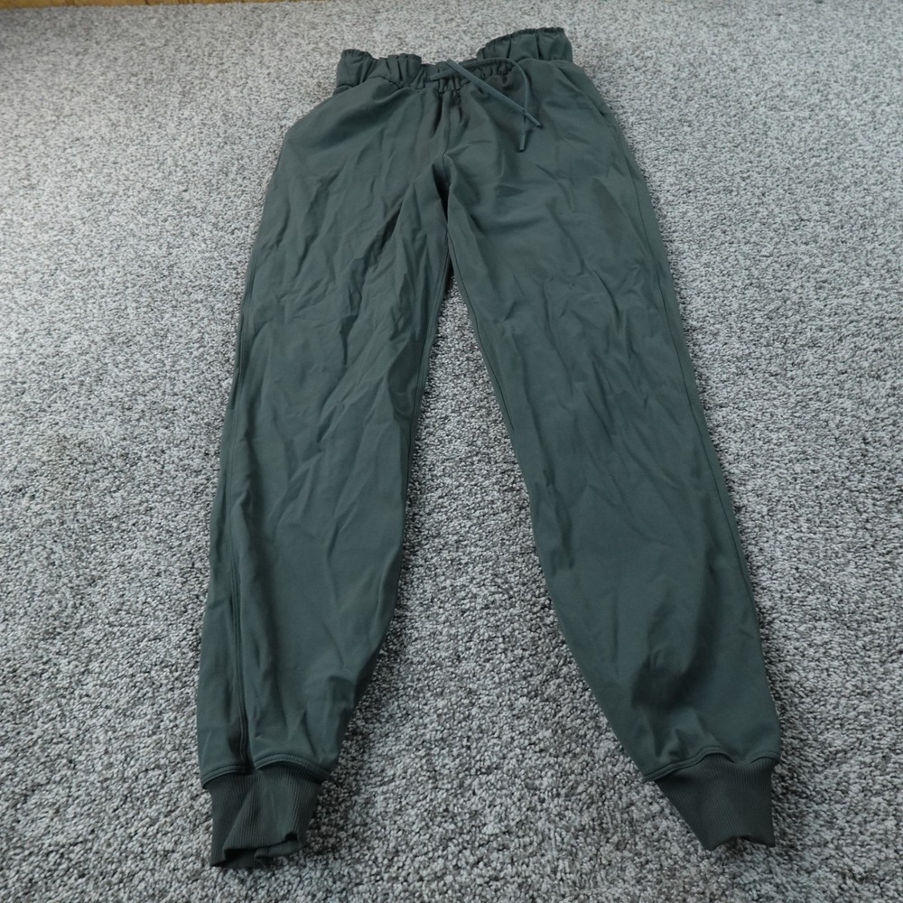 Lululemon Sweatpants Womens 4 Green Performance Tech Jogger Drawstring Gym Pnats